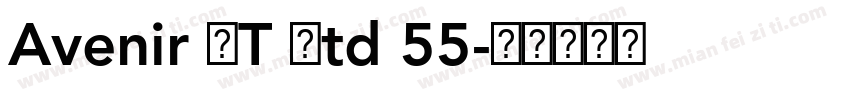 Avenir LT Std 55字体转换